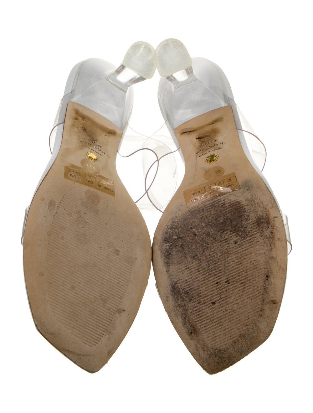 Stuart Weitzman Slides White Printed - image 5