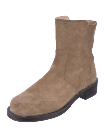Stuart Weitzman Suede Moto Boots