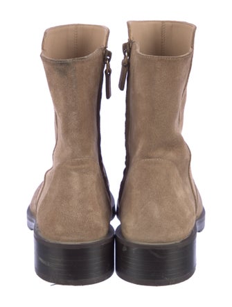 Stuart Weitzman Suede Moto Boots