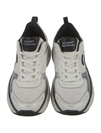 Stuart Weitzman Mesh Printed Chunky Sneakers