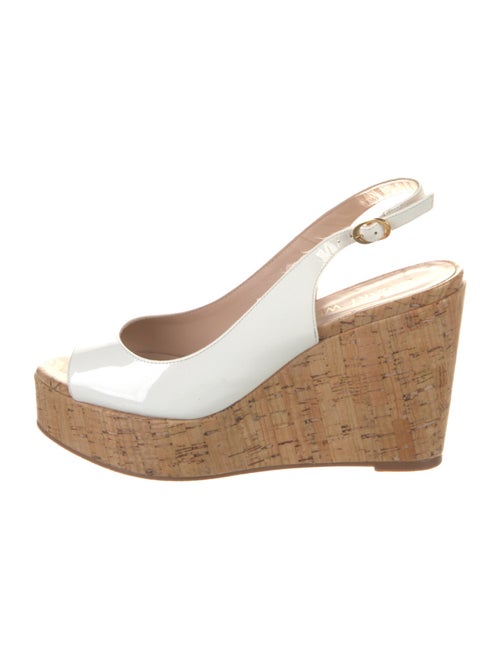 Stuart Weitzman Patent Leather Slingback Sandals