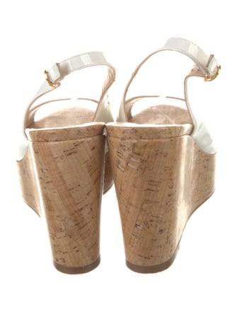 Stuart Weitzman Patent Leather Slingback Sandals