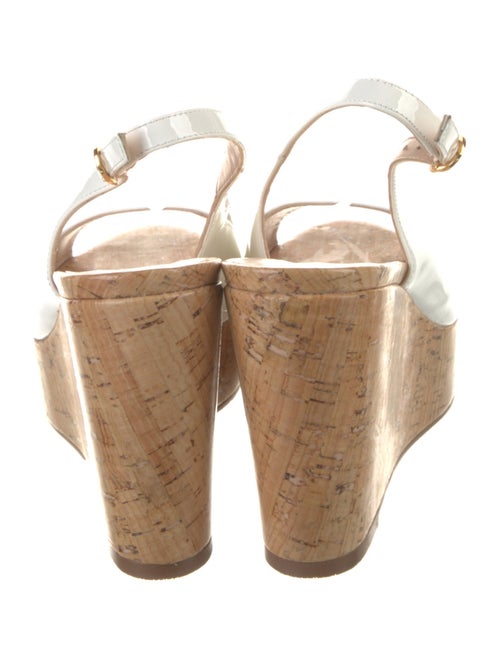 Stuart Weitzman Patent Leather Slingback Sandals