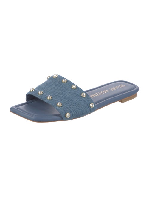 Stuart Weitzman Denim Slides