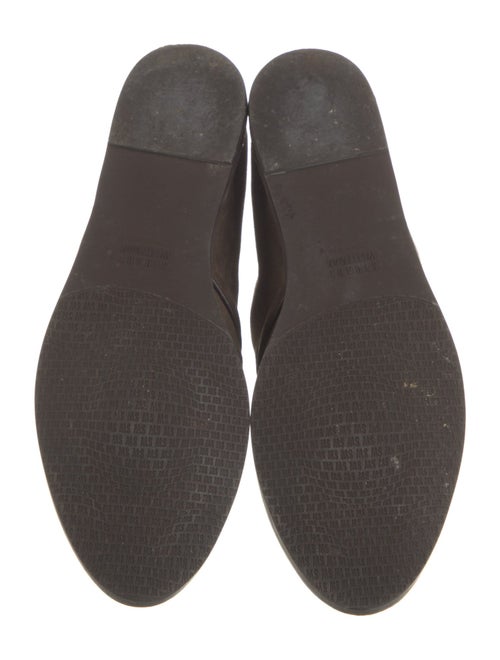 Stuart Weitzman Suede Leather Trim Embellishment Lace-Up Boots