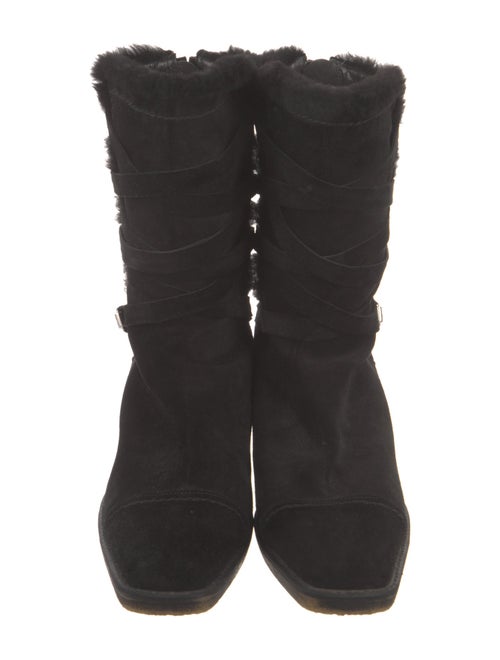 Stuart Weitzman Suede Lace-Up Boots