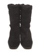 Stuart Weitzman Suede Lace-Up Boots