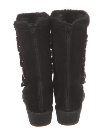 Stuart Weitzman Suede Lace-Up Boots