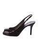 Stuart Weitzman Patent Leather Slingback Pumps