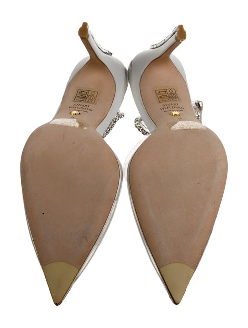 Stuart Weitzman PVC Crystal Embellishments D'Orsay Pumps
