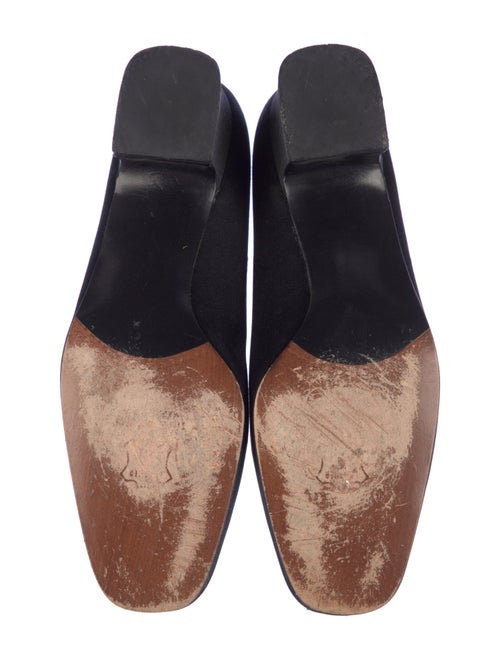 Stuart Weitzman Suede Chain-Link Accents Loafers