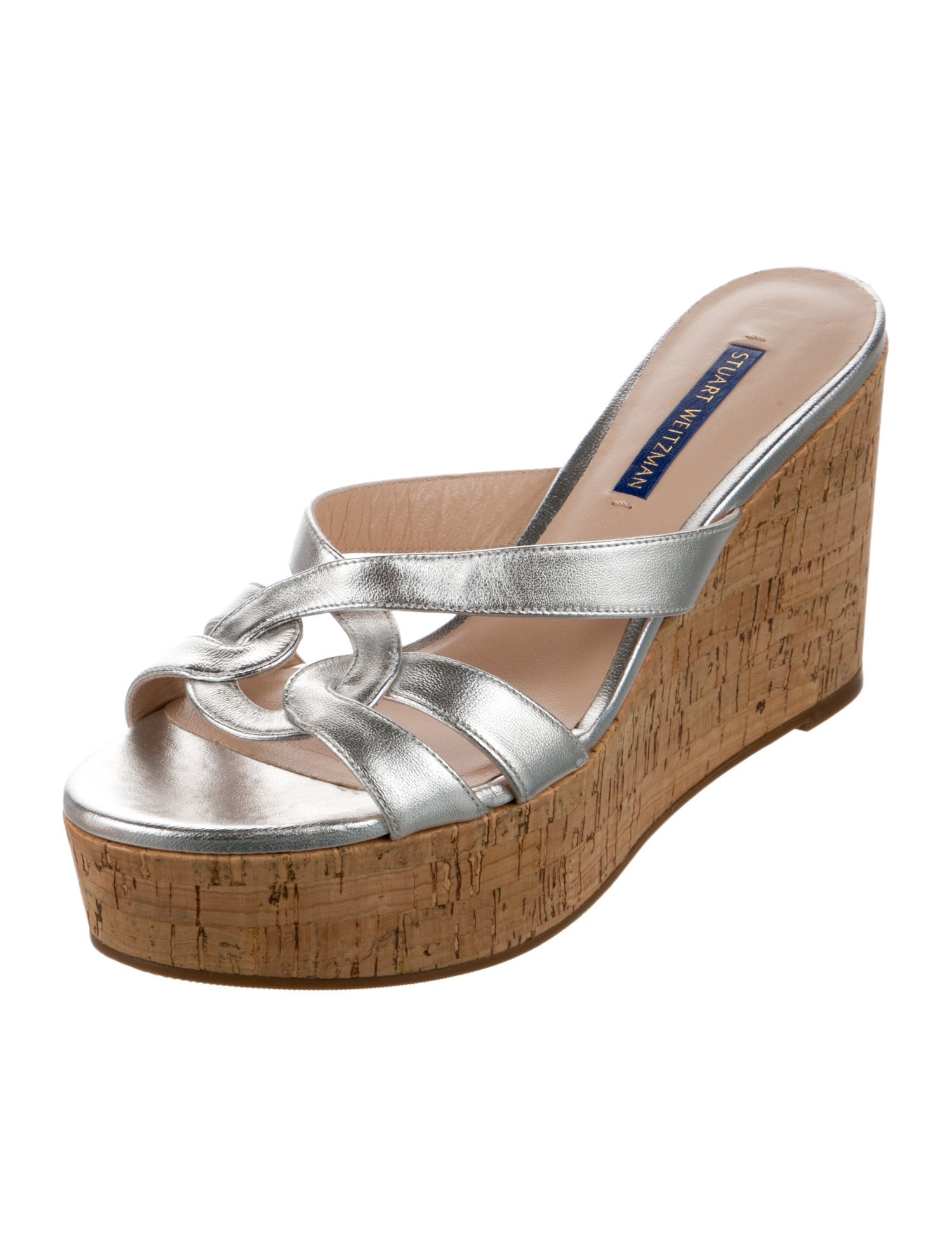 Stuart Weitzman Leather Slides