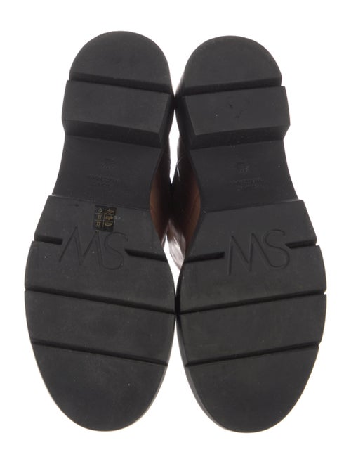 Stuart Weitzman Embossed Leather Printed Chelsea Boots