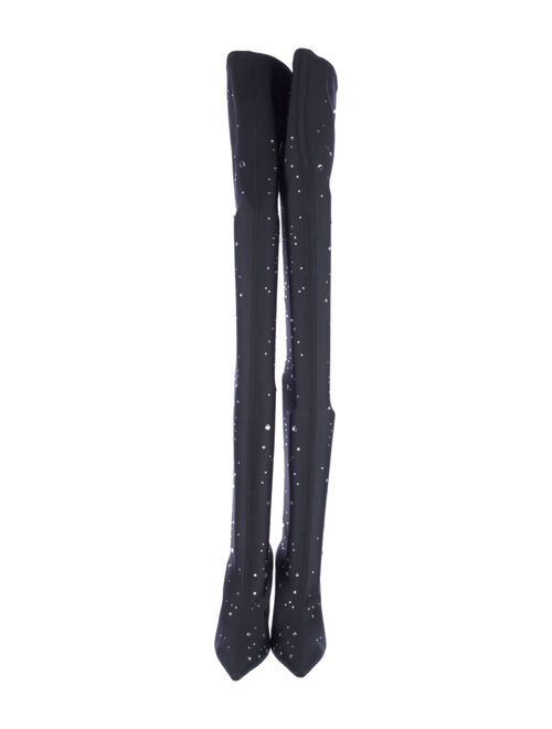 Stuart Weitzman Nylon Printed Sock Boots