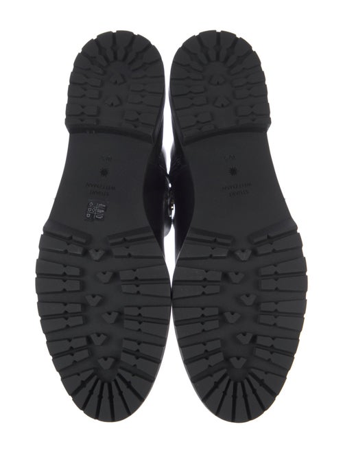 Stuart Weitzman Leather Moto Boots