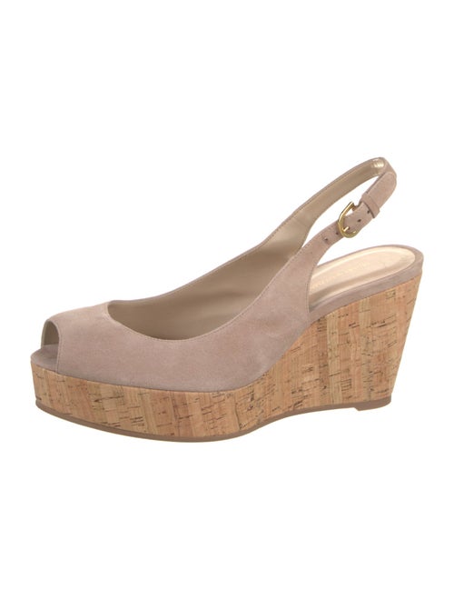 Stuart Weitzman Suede Slingback Sandals