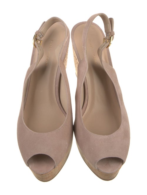 Stuart Weitzman Suede Slingback Sandals