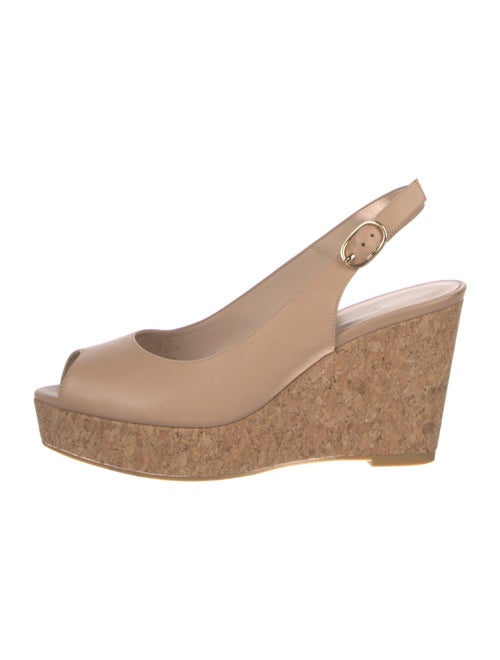 Stuart Weitzman Leather Slingback Sandals