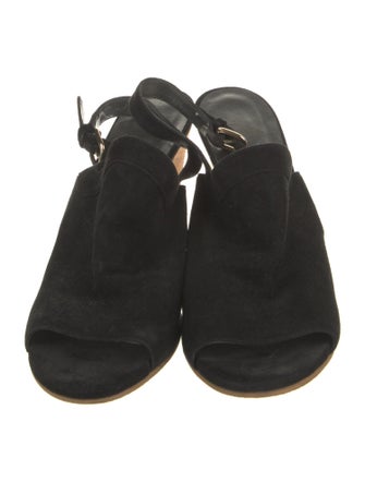 Stuart Weitzman Suede Slingback Sandals