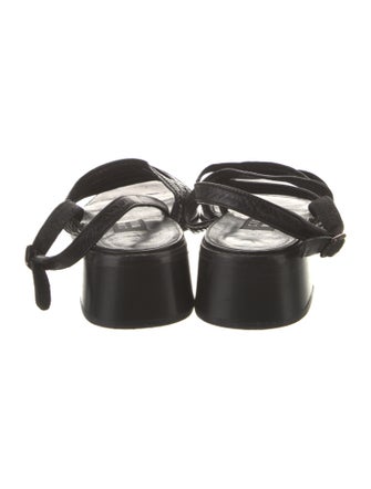 Stuart Weitzman Leather Slingback Sandals