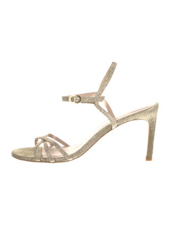 Stuart Weitzman Glitter Slingback Sandals