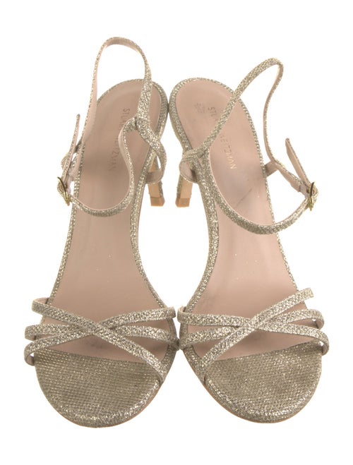 Stuart Weitzman Glitter Slingback Sandals