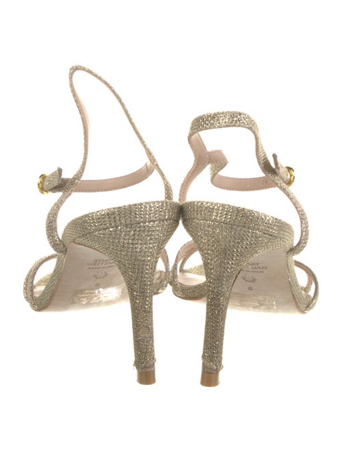 Stuart Weitzman Glitter Slingback Sandals