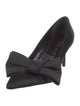 Stuart Weitzman Satin Bow Accents Pumps
