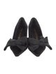 Stuart Weitzman Satin Bow Accents Pumps