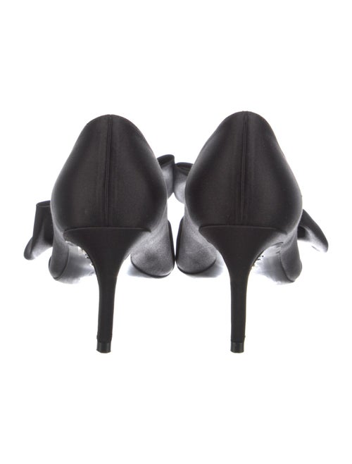 Stuart Weitzman Satin Bow Accents Pumps