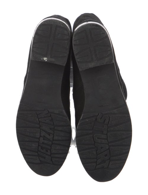 Stuart Weitzman Suede Bow Accents Sock Boots