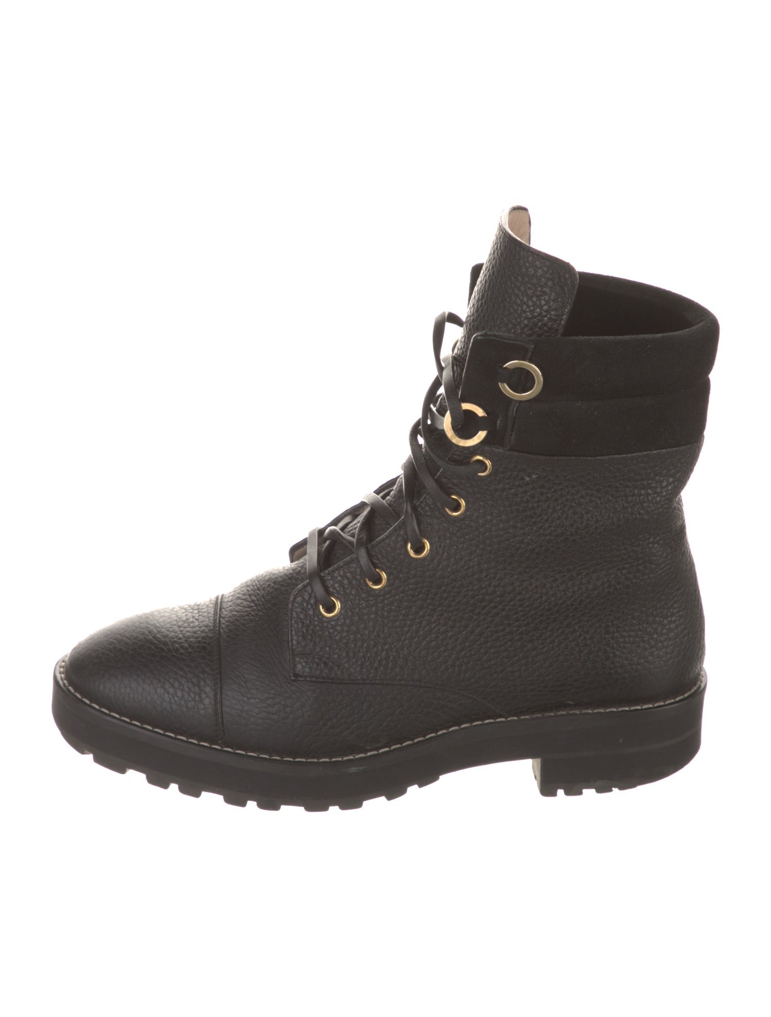 Stuart Weitzman Leather Combat Boots