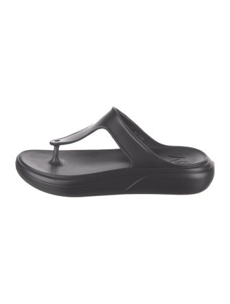 Stuart Weitzman Rubber T-Strap Sandals