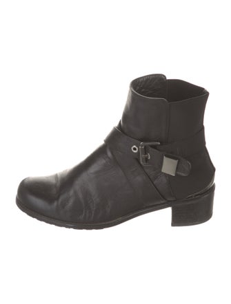 Stuart Weitzman Leather Moto Boots