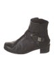 Stuart Weitzman Leather Moto Boots