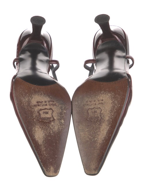 Stuart Weitzman Patent Leather Slingback Pumps