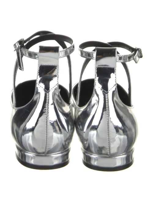 Stuart Weitzman Patent Leather Colorblock Pattern Flats