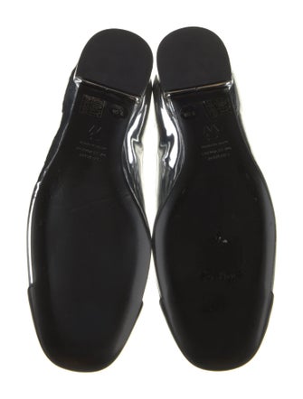 Stuart Weitzman Patent Leather Colorblock Pattern Flats