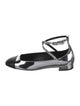 Stuart Weitzman Patent Leather Animal Print Ballet Flats