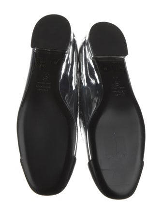 Stuart Weitzman Patent Leather Animal Print Ballet Flats