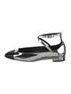 Stuart Weitzman Patent Leather Colorblock Pattern Flats