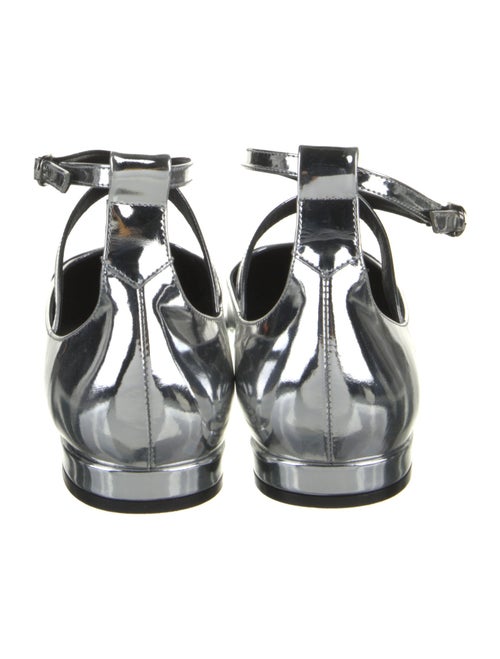 Stuart Weitzman Patent Leather Colorblock Pattern Flats