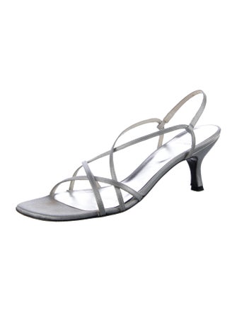 Stuart Weitzman Satin Slingback Sandals