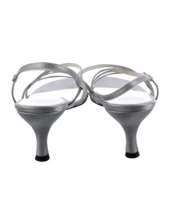 Stuart Weitzman Satin Slingback Sandals