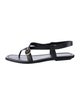 Stuart Weitzman Leather T-Strap Sandals