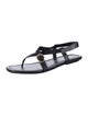 Stuart Weitzman Leather T-Strap Sandals