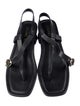 Stuart Weitzman Leather T-Strap Sandals