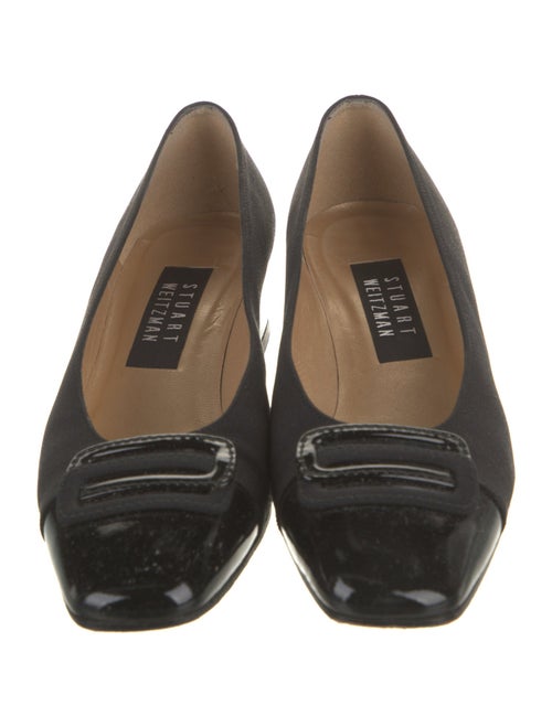 Stuart Weitzman Leather Trim Embellishment Flats