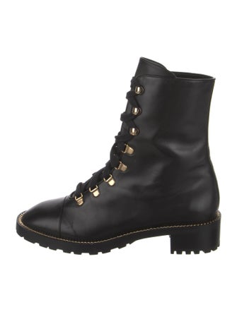 Stuart Weitzman Leather Combat Boots