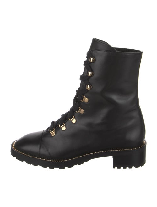 Stuart Weitzman Leather Combat Boots